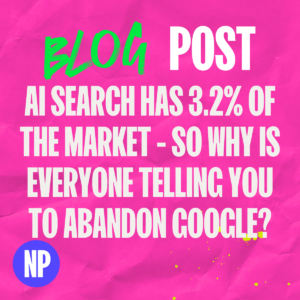 Ai search has 3. 2% of the market - so why is everyone telling you to abandon google?