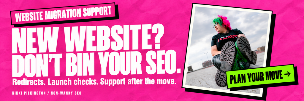 Website migration traffic loss cost maggie beer holdings $800,000 in emergency advertising Uk website migration banner